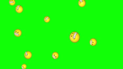 Grimmace-3D-Emojis-Falling-Green-Screen